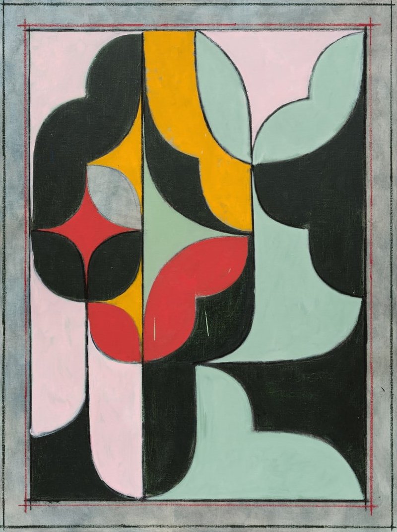 Kamrooz Aram, Untitled (Arabesque Composition), 2023