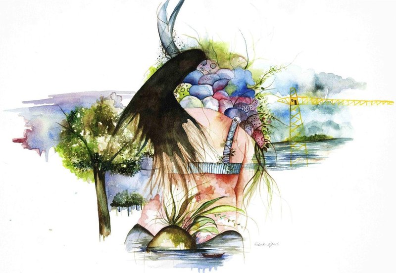Fatemeh Eyvazi, Capriccio of Landscape and Body Forms, 0