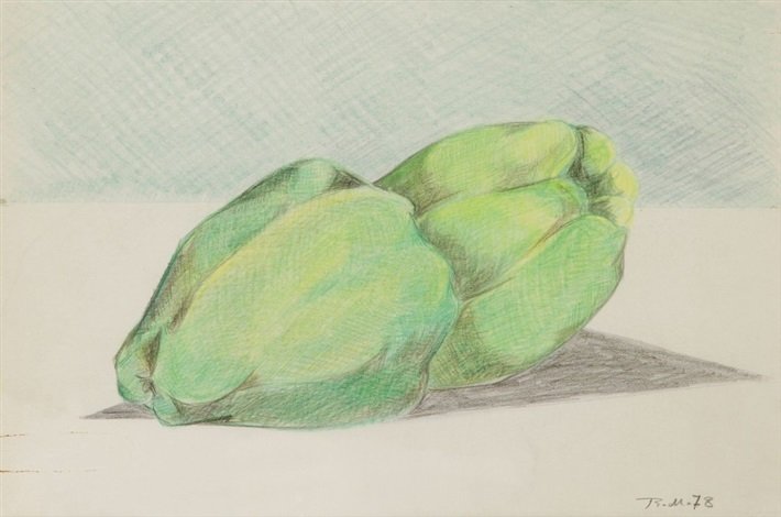Bahman Mohassess, Nature Morte Aux Poivrons, 1978