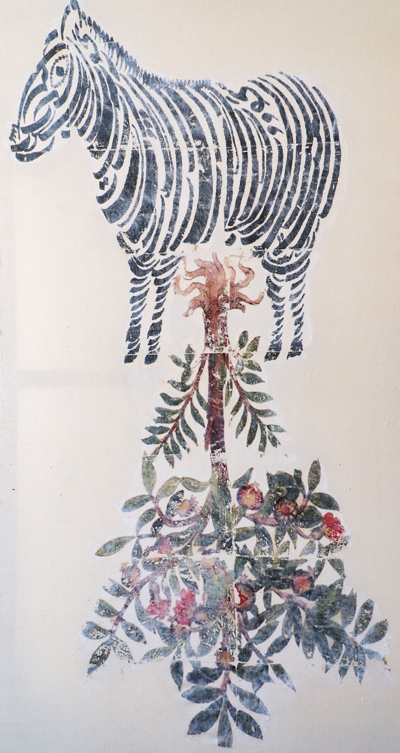 Mohammad Barrangi, Birth of the Pomegranate Tree (Dreamscape No. 7), 2022