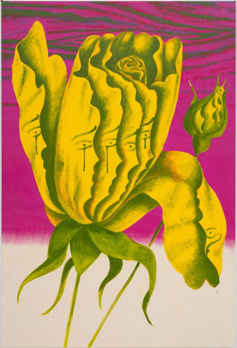 Iman Raad, Fear Is No Mute, Neither Is Flower (A Strange Yellow Rose), 2025
