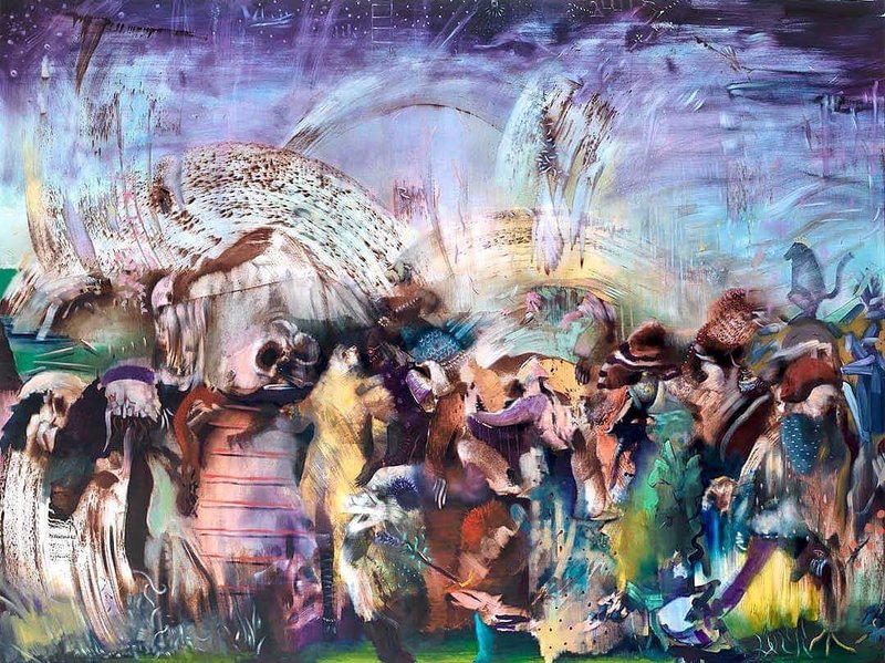 Ali Banisadr, Untitled, 2021