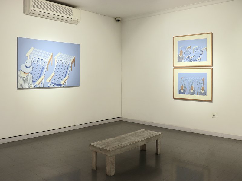solo show - Mehdi Hosseini, Installation view.