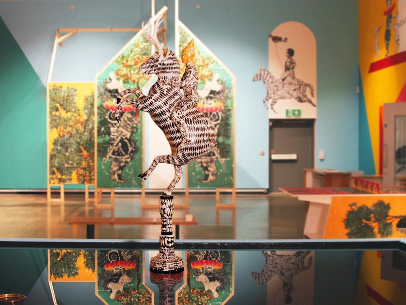 Playing In Wonderland, installation view