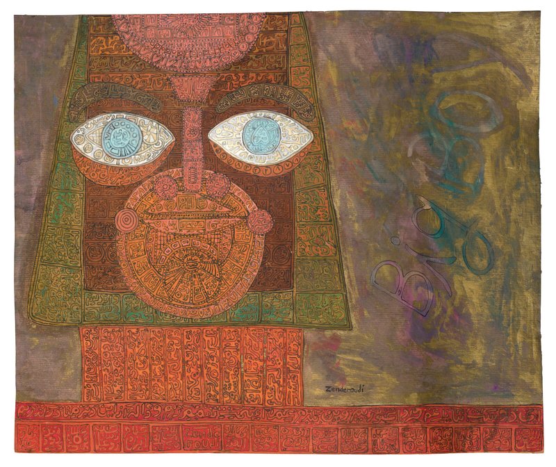 Charles Hossein Zenderoudi, Big Boy - Oiseau Aux Yeux D'or, 1962
