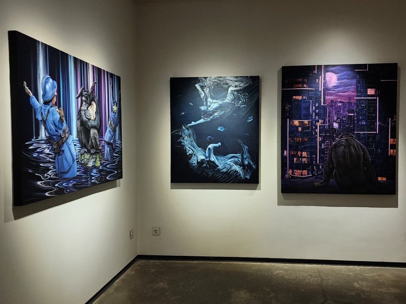 Installation view.