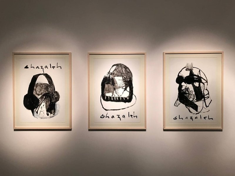 Ghazaleh Erfani's Drawing, installation view