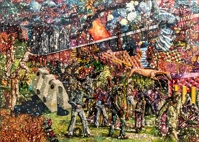 Behrang Samadzadegan, The Triumph of Death, After Pieter Bruegel, 2021
