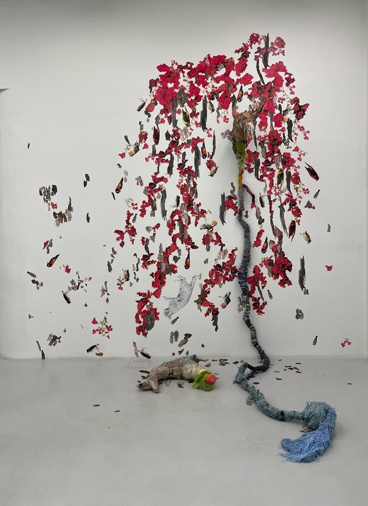 Bita Fayyazi, Whiter than the Morning Sky, Bougainvillea Drips Dry, 2023