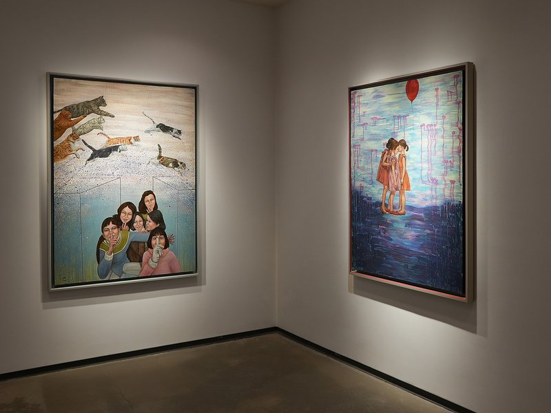 The Wind Was Blowing against the Sycamore Tree, installation view