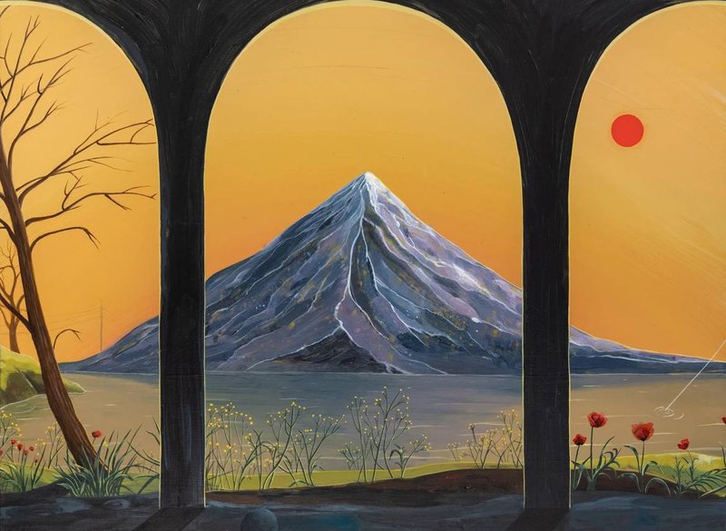 Azadeh Nia, View Through the Archway, 2024