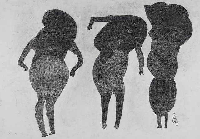 Davood Koochaki, 3 Figures (2 Males), 2015