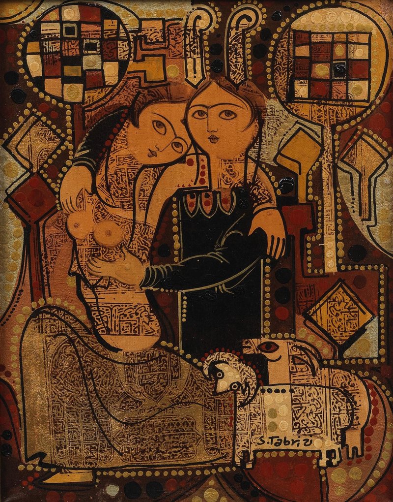 Sadegh Tabrizi, The Lovers, 1970