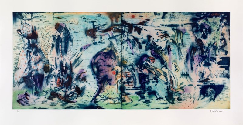 Ali Banisadr, The Rising Sun, 2022
