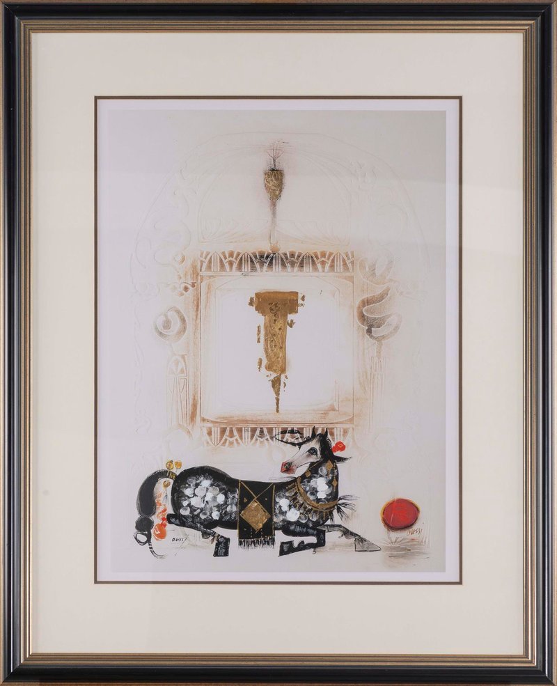 Nasser Ovissi, cheval couché, 0