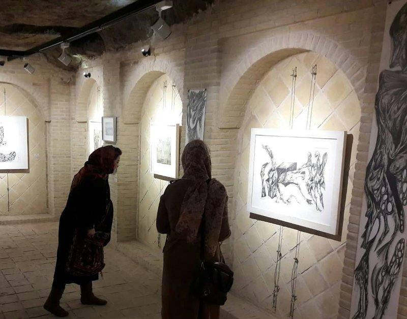 Drawing - Movement, installation view