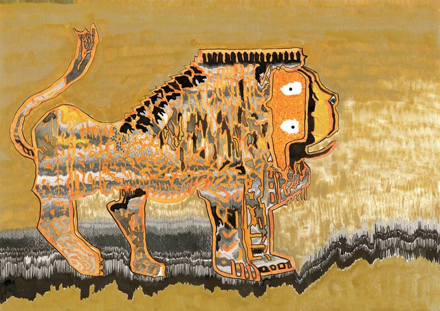 Elham Rokni, Lions Wall Rug, 2017