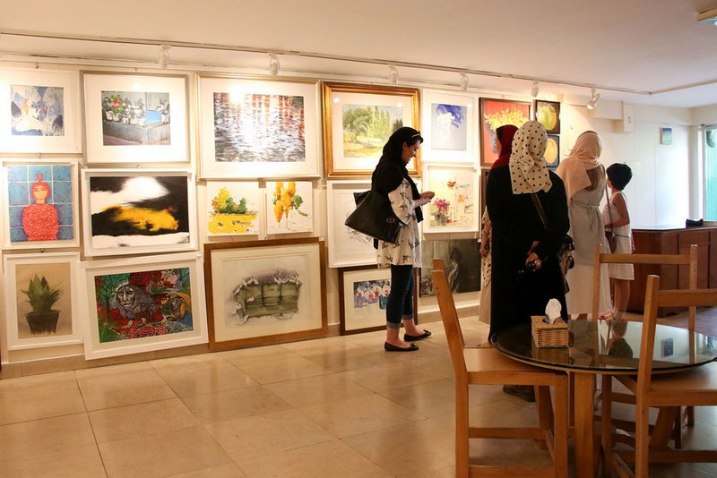 100 اثر 100 هنرمند، نمای چیدمان