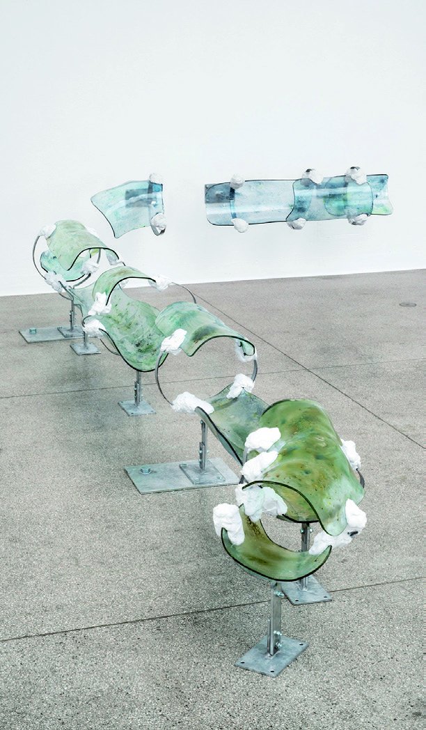 Nairy Baghramian, Dwindler Dizzle (Blue/Green), 2021
