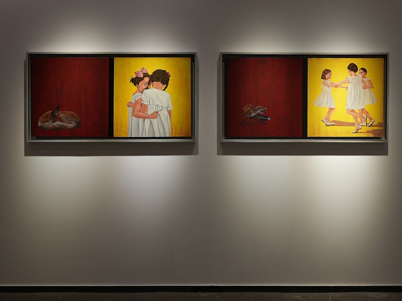 The Wind Was Blowing against the Sycamore Tree, installation view