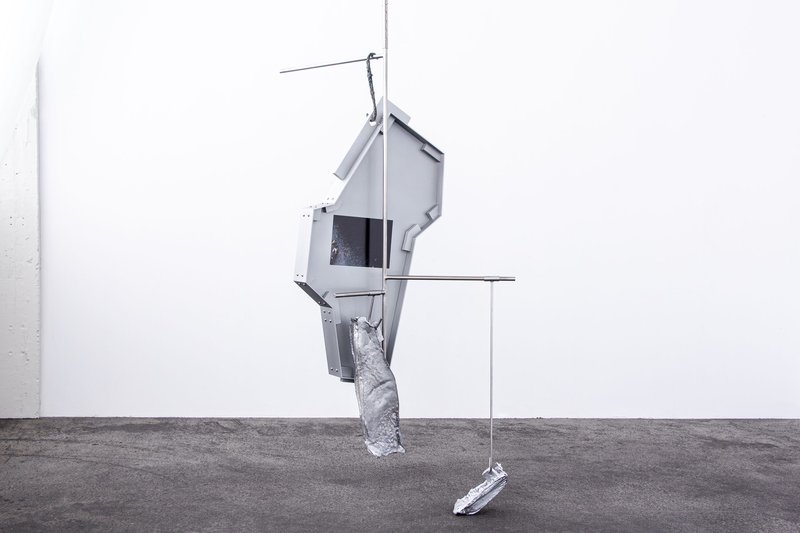 Nairy Baghramian, S’accrochant (encre), 2024