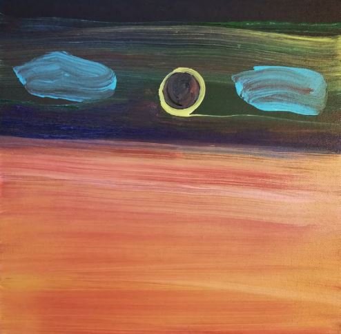 Bahareh Babaei, The Moon Between Clouds, 2023