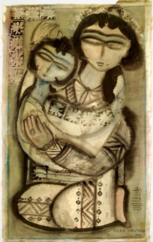 Jazeh Tabatabai, Two Figure, 1959