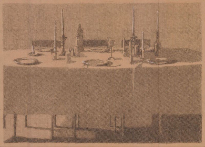 Pegah Bahador, Dining Table in the Early Morning, 2020