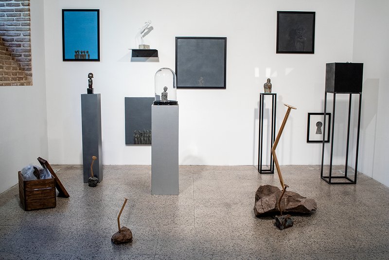 Uncertain And Endless From ongoing series “Homo”, installation view