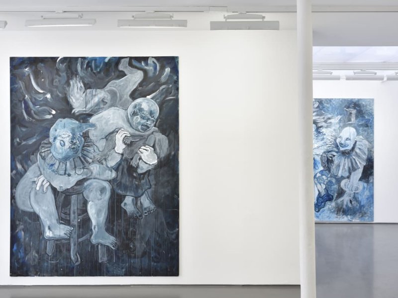 Lies that Bled Blue, installation view