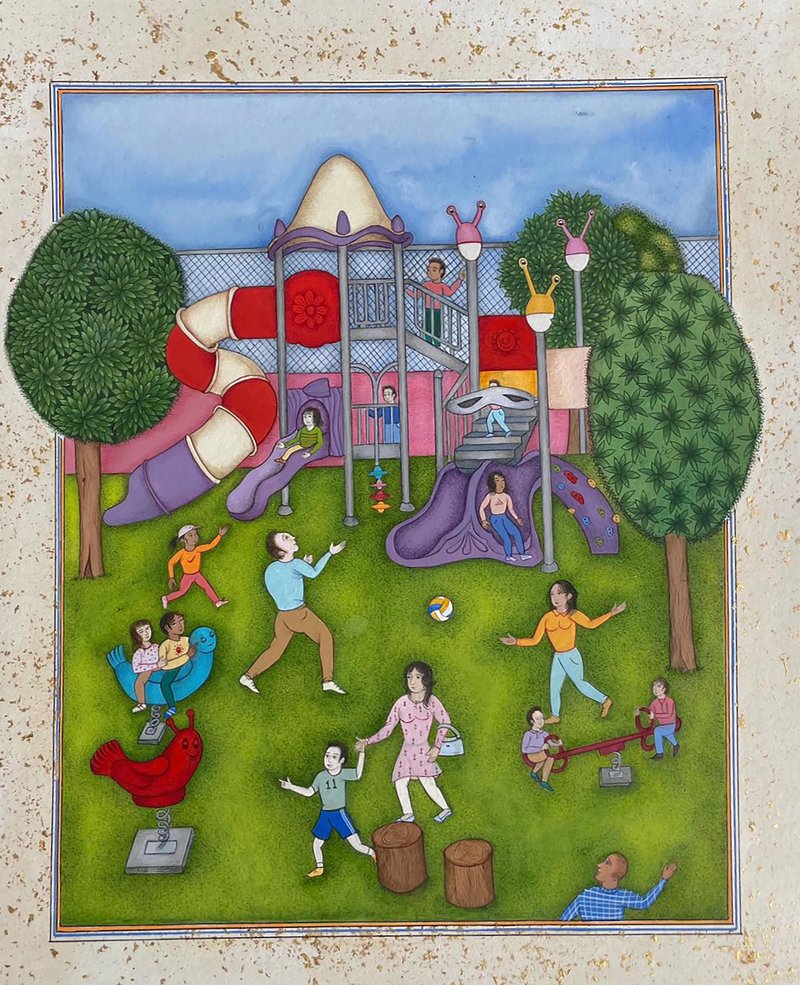 Maryam Baniasadi, Sunday in the Playground, 2025