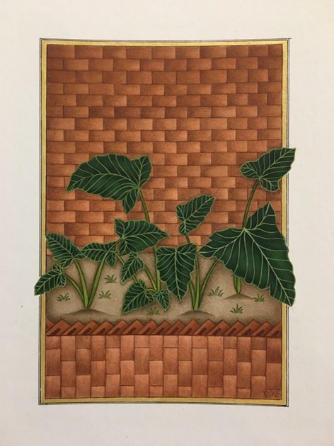 Maryam Baniasadi, Leaves and Bricks, 2020