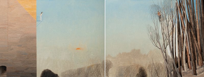 Rezvan Sadeghzadeh, Gleeful is the Moon that is the Sun's Worshiper, 2021