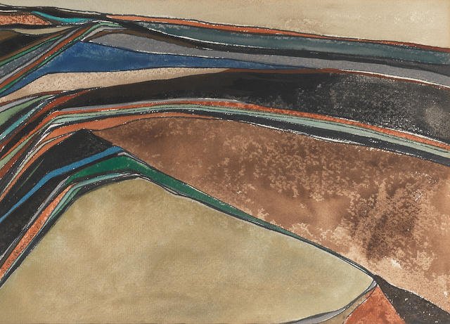 Sirak Melkonian, Abstract Landscape, 1968