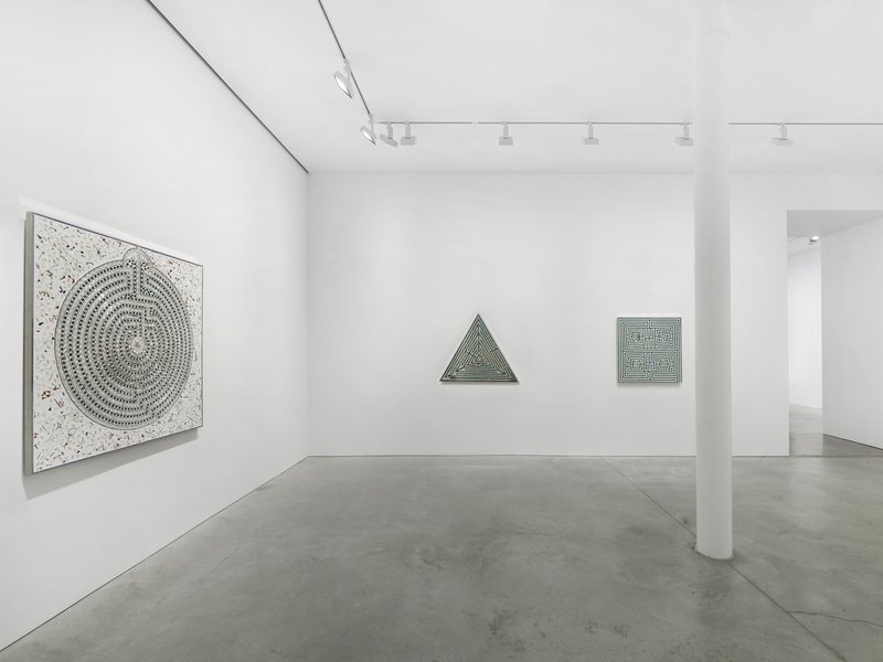 Monir Shahroudy Farmanfarmaian: Mirror-Works & Drawings (2004–2016), installation view