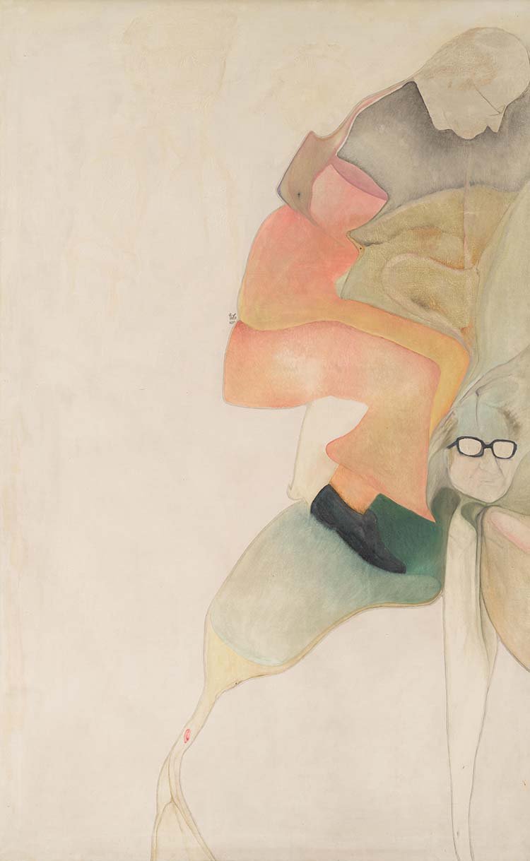 Ghasem Hajizadeh, Portrait of Ardeshir Mohassess, 1972