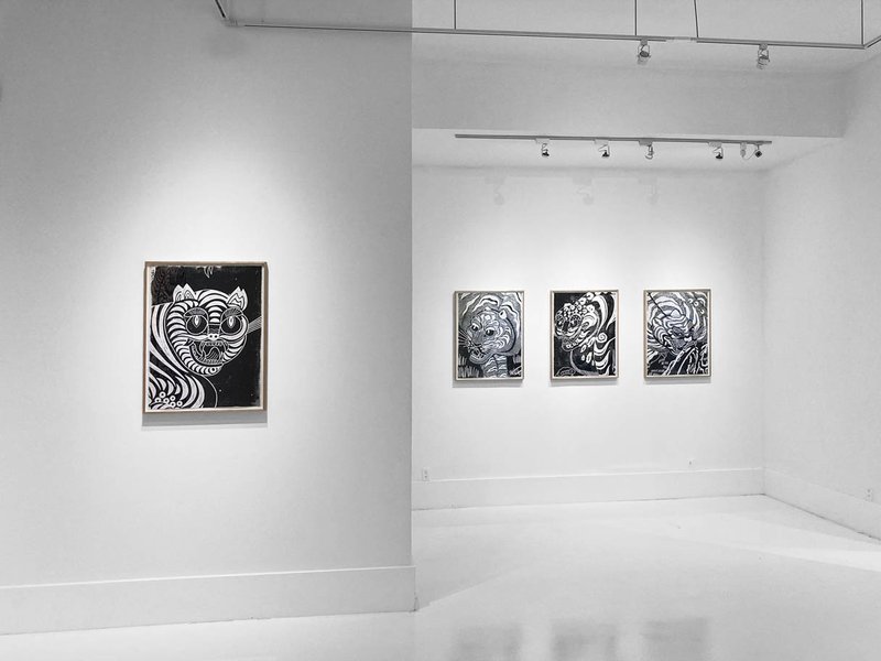 Tiger Paintings, installation view