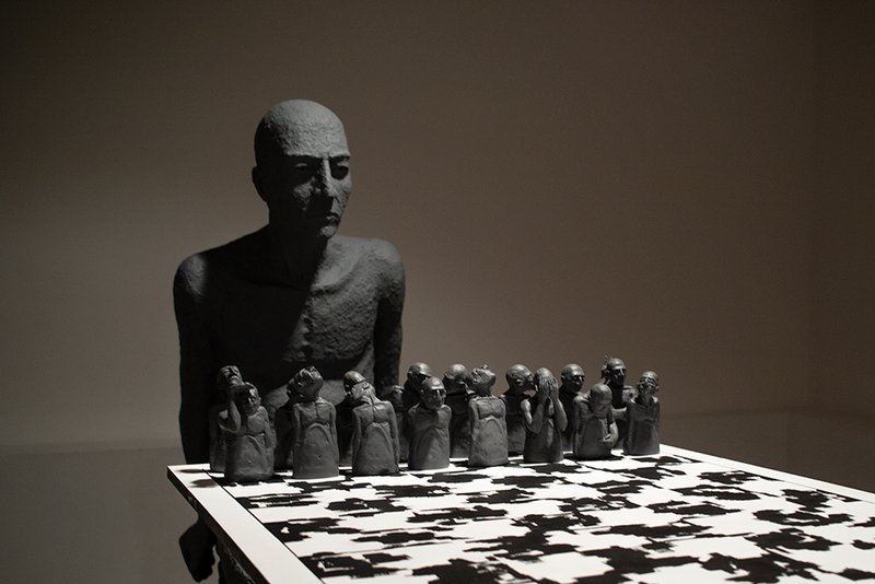 Uncertain And Endless From ongoing series “Homo”, installation view