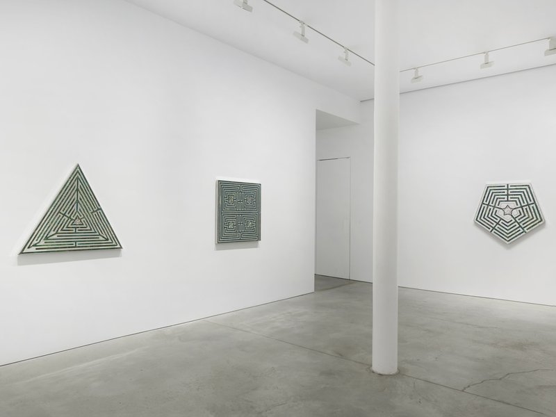 Monir Shahroudy Farmanfarmaian: Mirror-Works & Drawings (2004–2016), installation view