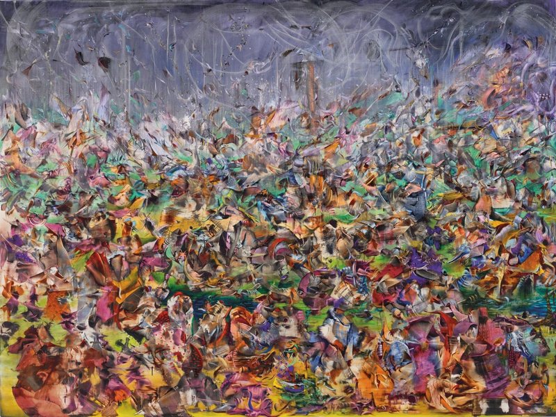 Ali Banisadr, They Build It Up Just to Burn It Back Down, 2013
