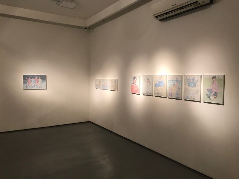 خطوط منقطع - خطوط ممتد، نمای چیدمان