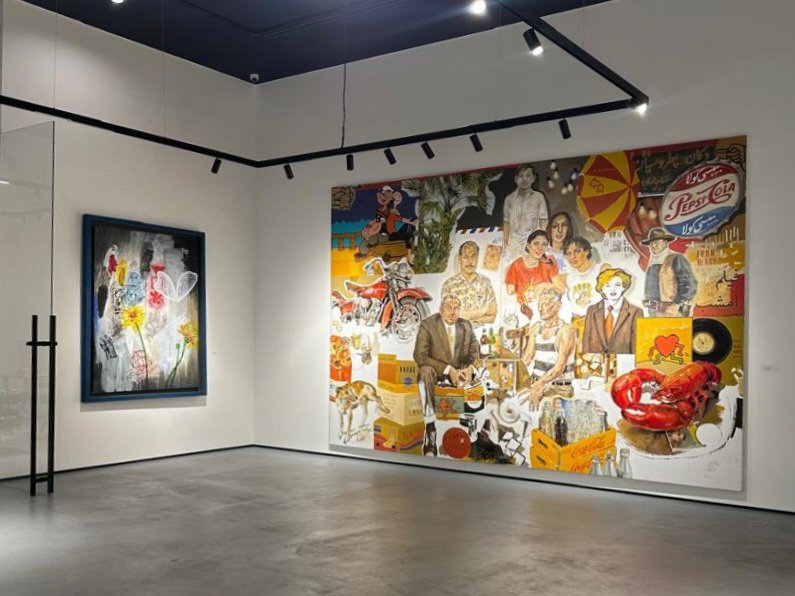 Whispers of Presence, A Dialogue between Faces , installation view