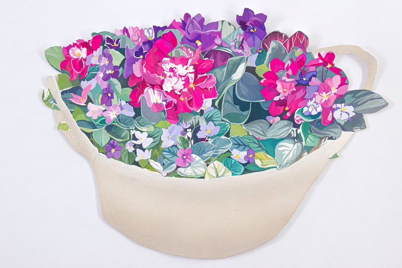 Mozhan Yaghoubi, African Violets, 2023