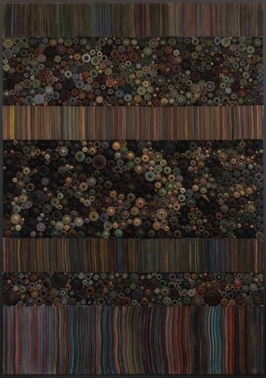 Hadieh Shafie, Fragments in Black, 2022