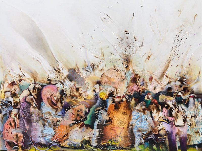 Ali Banisadr, The Game of Taming, 2017