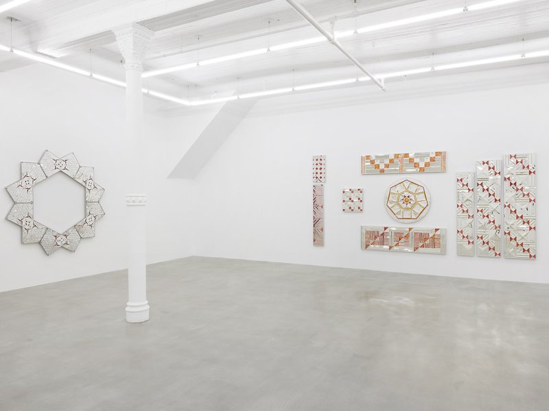 Monir Shahroudy Farmanfarmaian: Mirror-Works & Drawings (2004–2016), installation view