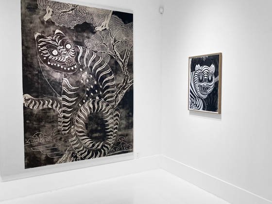 Tiger Paintings, installation view