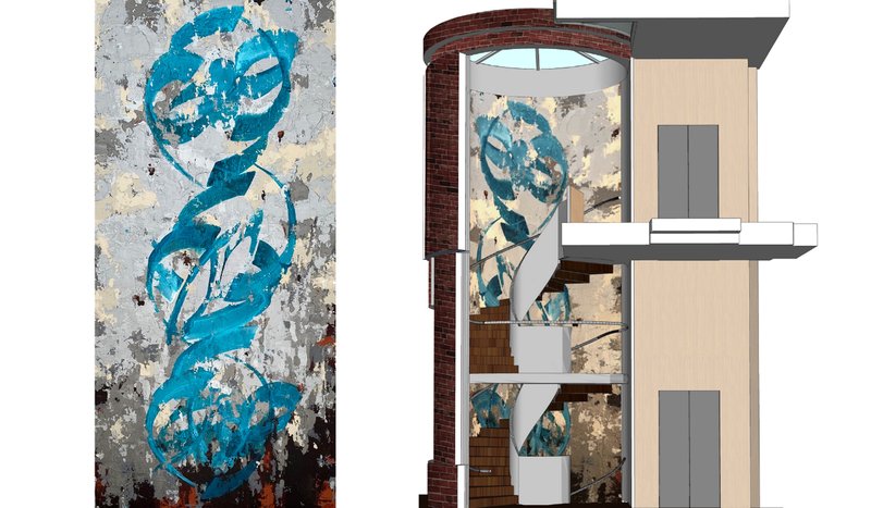 Shahrzad Ghaffari's Mural at Leighton House Museum