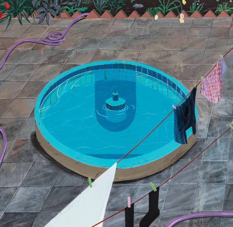 Azadeh Nia, Blue Reflections, 2024