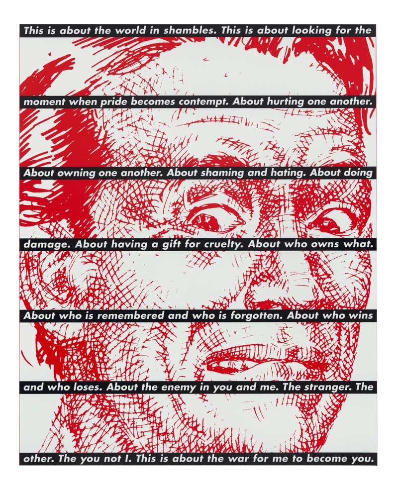 Barbara Kruger, Untitled- Striped 2, 2019
